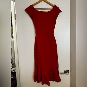 Eva Mendes for New York & Company Red Midi Dress